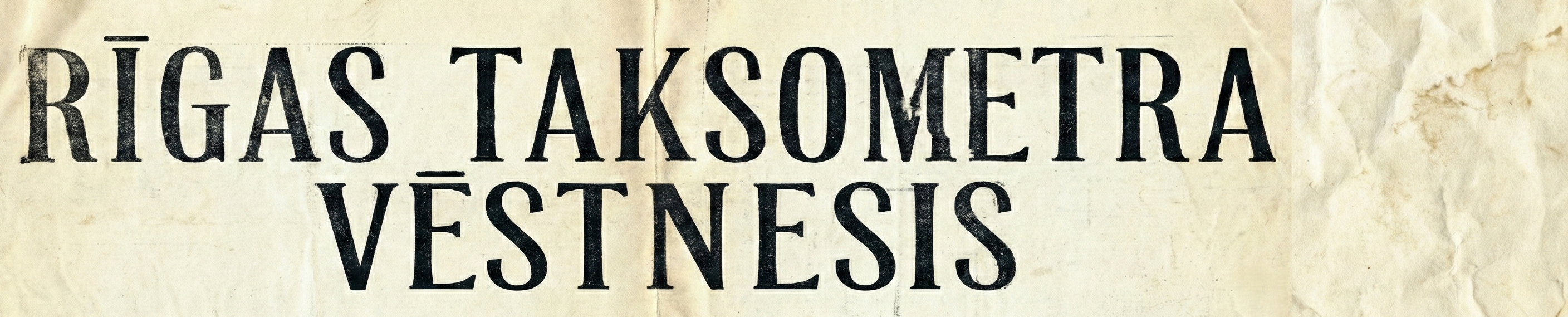 Rīgas Taksometra Vēstnesis - Логотип проекта